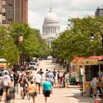 Bopping around fun lively streets: State Street, Williamson St, Atwood, and Monroe!