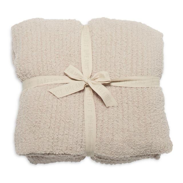 Barefoot Dreams CozyChic Ribbed Cuddle Blanket, Full/Queen
