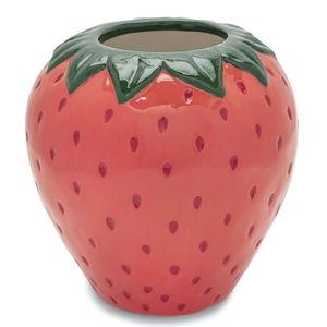 Strawberry Vase, Decorative Ceramic Vase, Large Flower Vase, Unique Strawberry Decor for Home/Kitchen/Office