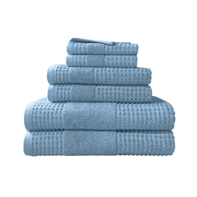 Martex Expression Air Sculpted Sky Blue 6-Piece Towel Set