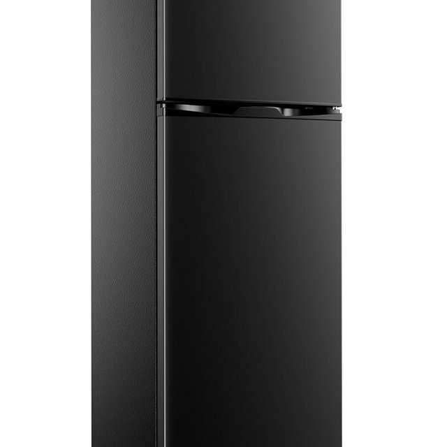 EUHOMY 7.4 Cu.Ft. Refrigerator with Freezer, 2 Door Fridge, Adjustable Thermostat，Large Capacity, Refrigerator for Kitchen/Dorm/Office/Apartment - Food Storage or Cooling drinks, Black