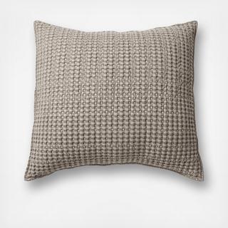 Mills Waffle Square Throw Pillow