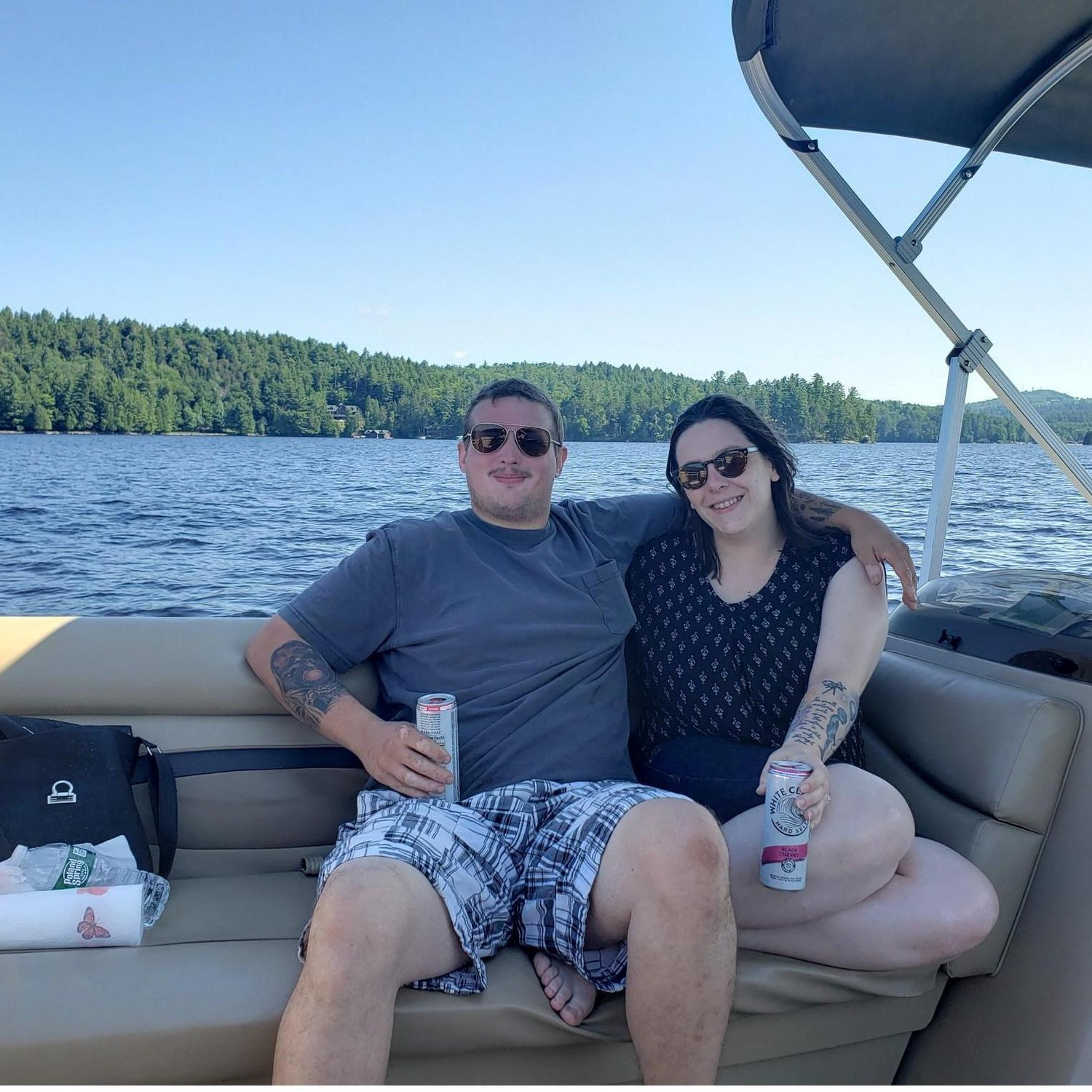 Enjoying the sun and the water at Lake Saranac!
-July 2020