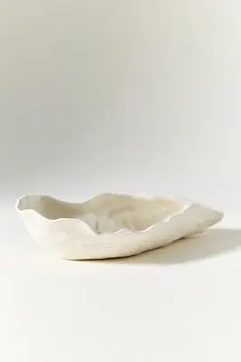 Stoneware Shell Vase