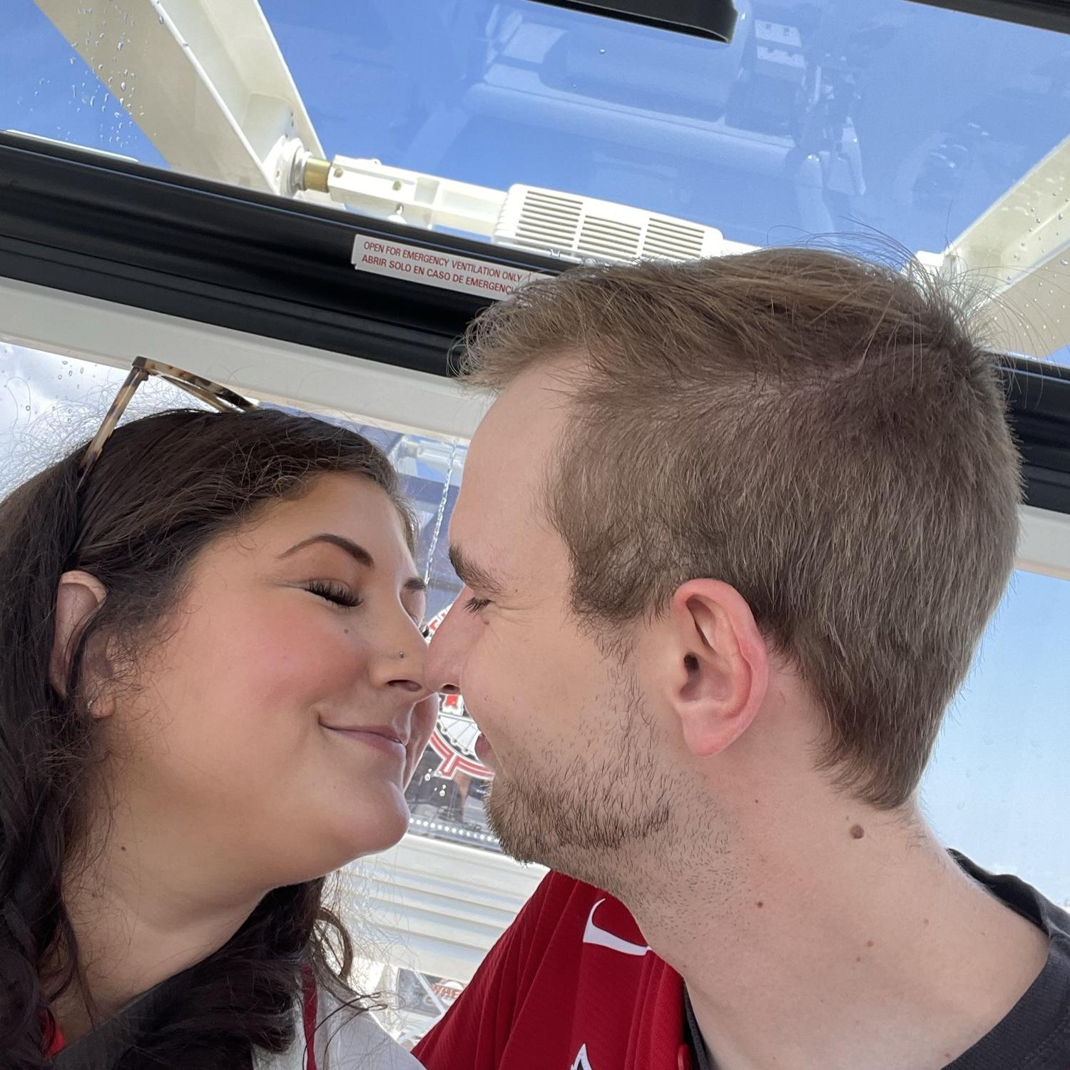 First trip together to St. Louis. You can see the sparks!