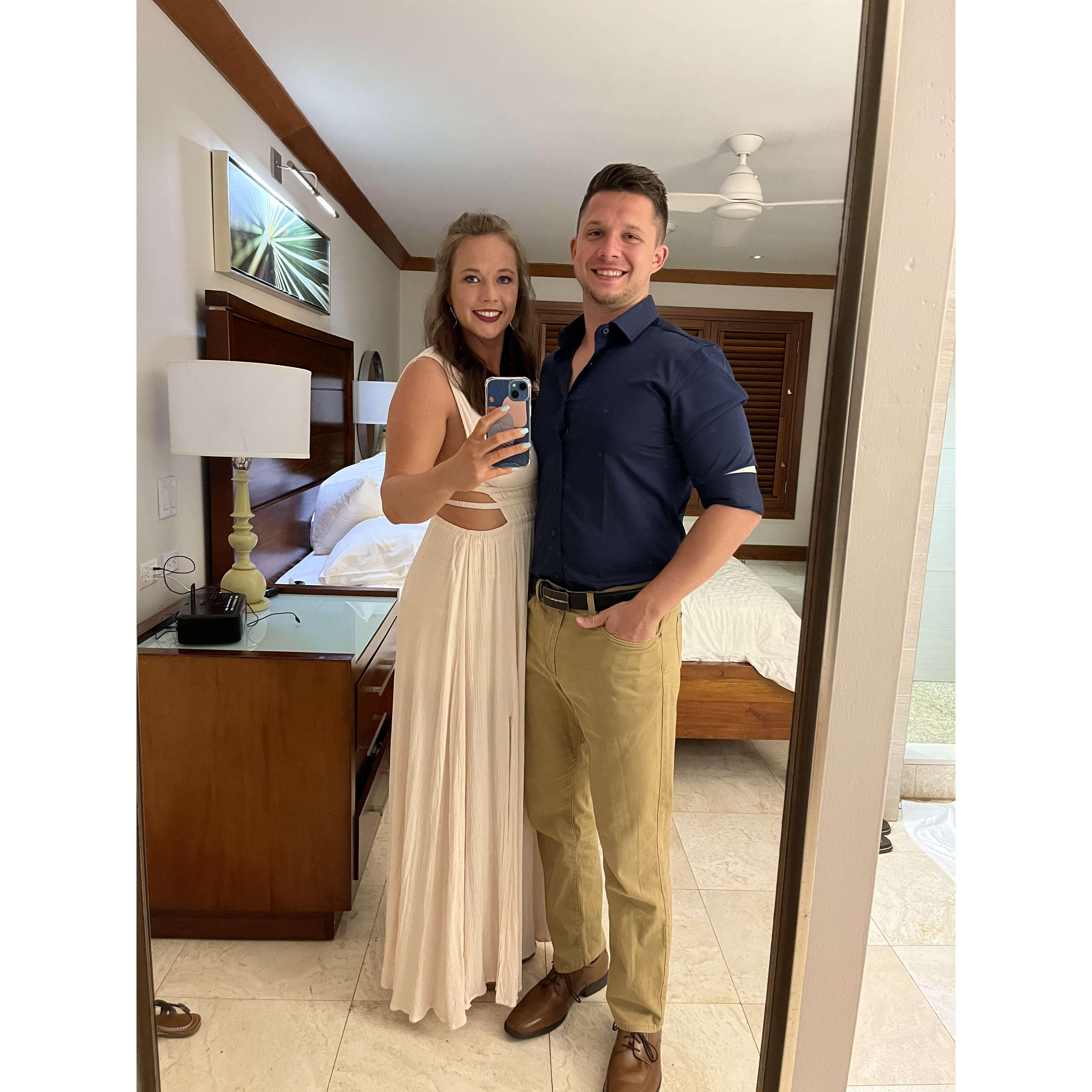 The night he proposed! 3 hours later, he put a ring on it!!