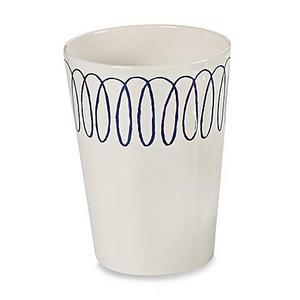 kate spade new york Charlotte Street Wastebasket in White