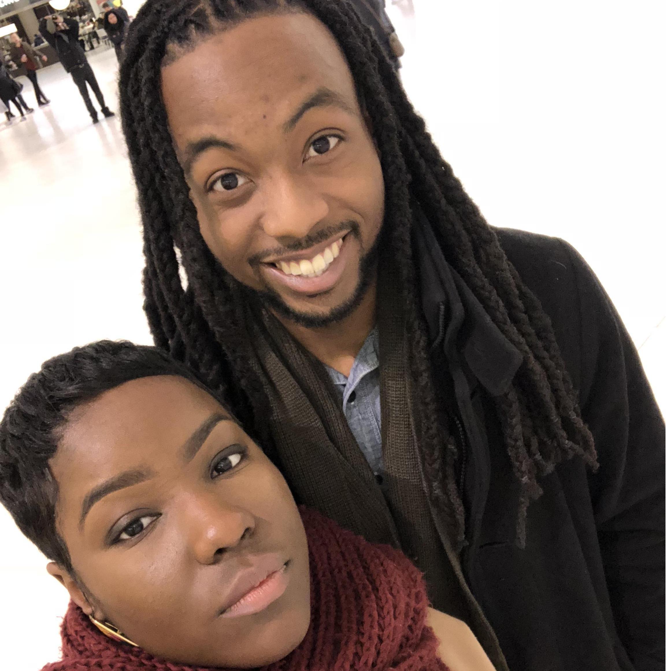 Quick selfie after dinner  in Little Eataly.