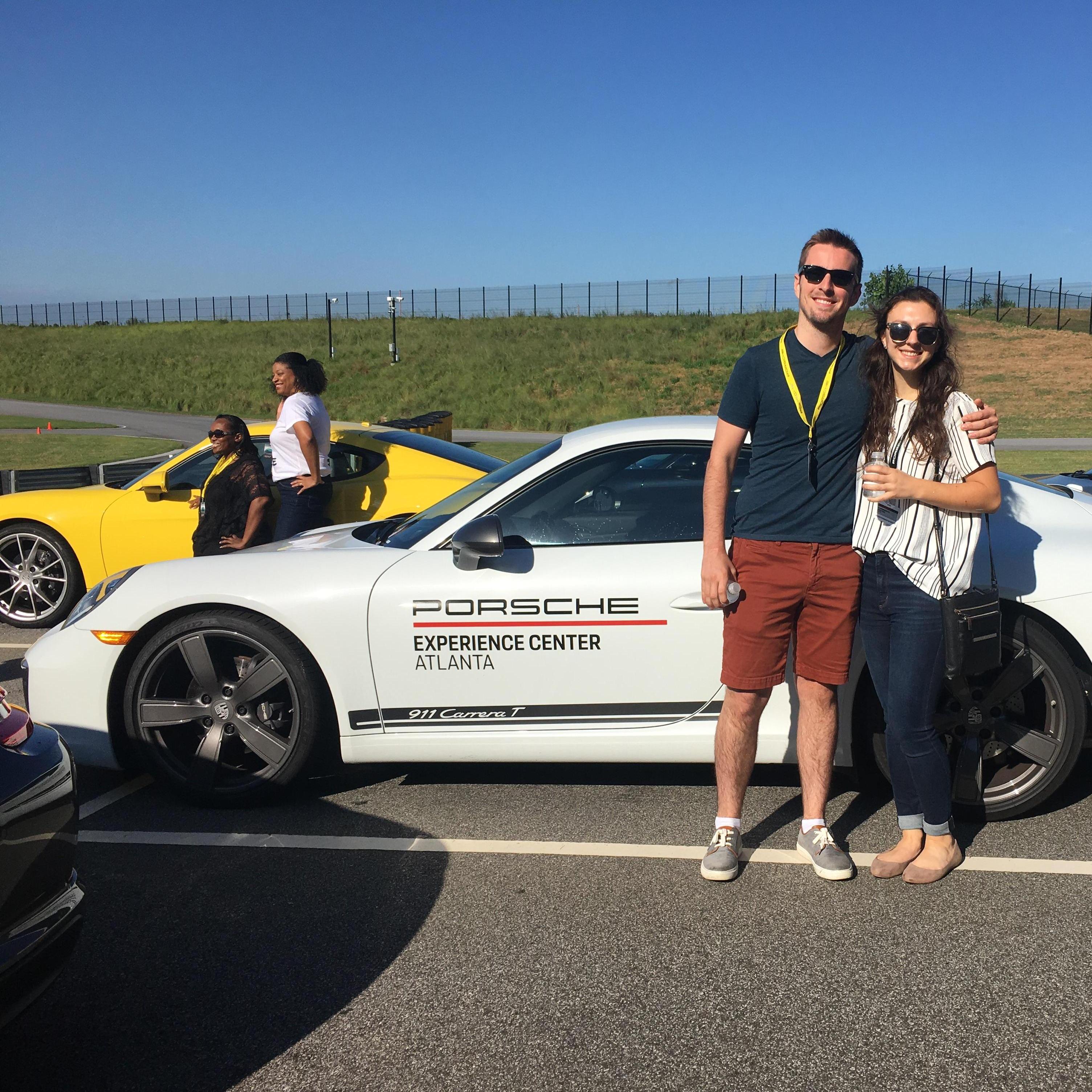Andrew drove 90 minutes around the Atlanta Porsche experience track.