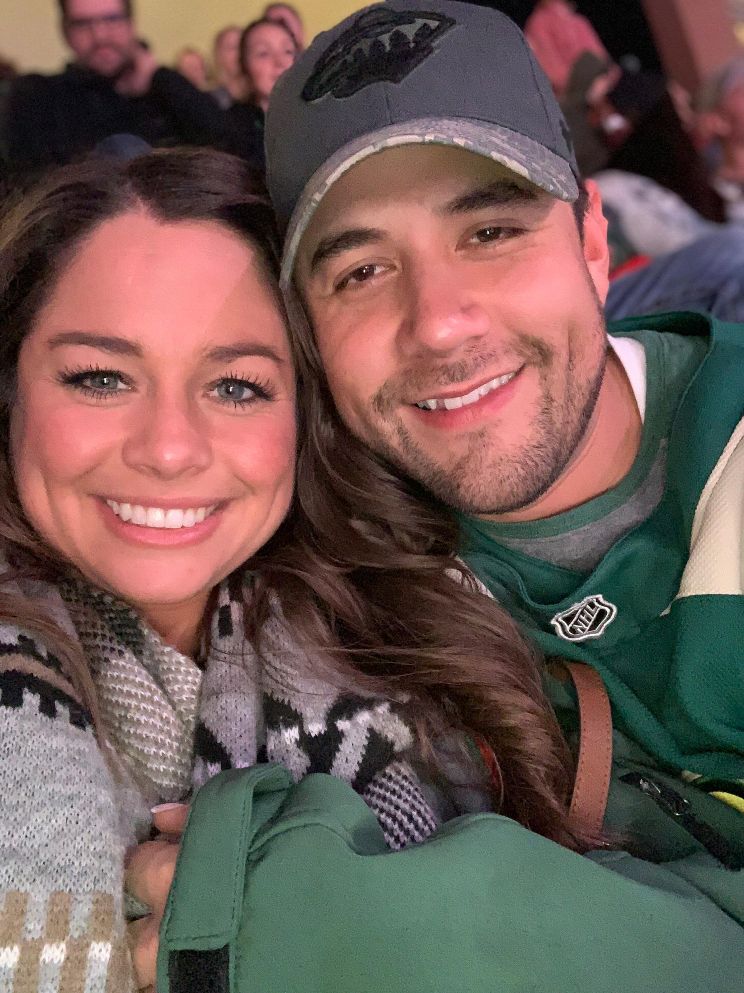 Our first date to the MN Wild Hockey game