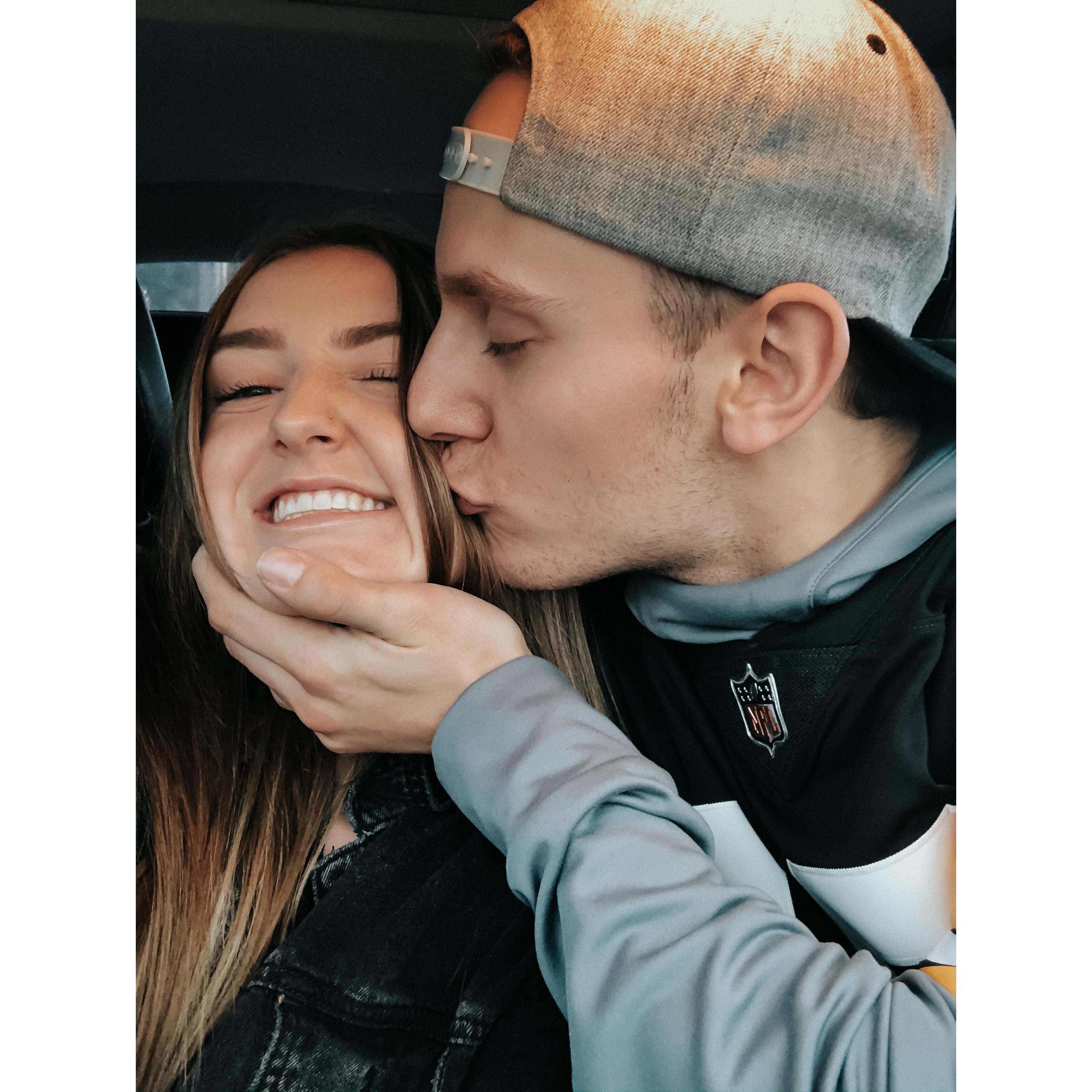 Just a cute squishy kissing picture.