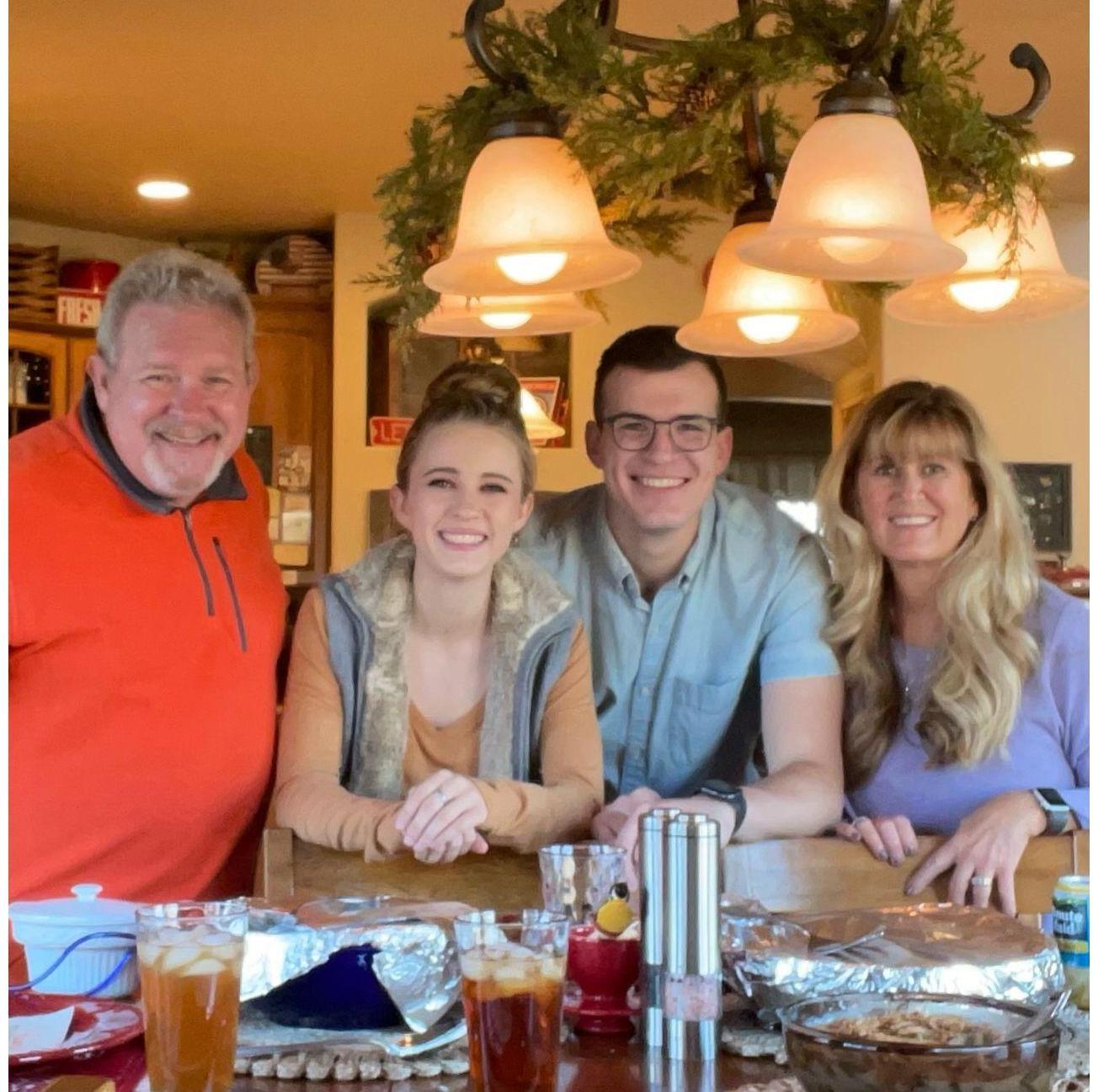 Our first Thanksgiving together at the Eichelberger house!