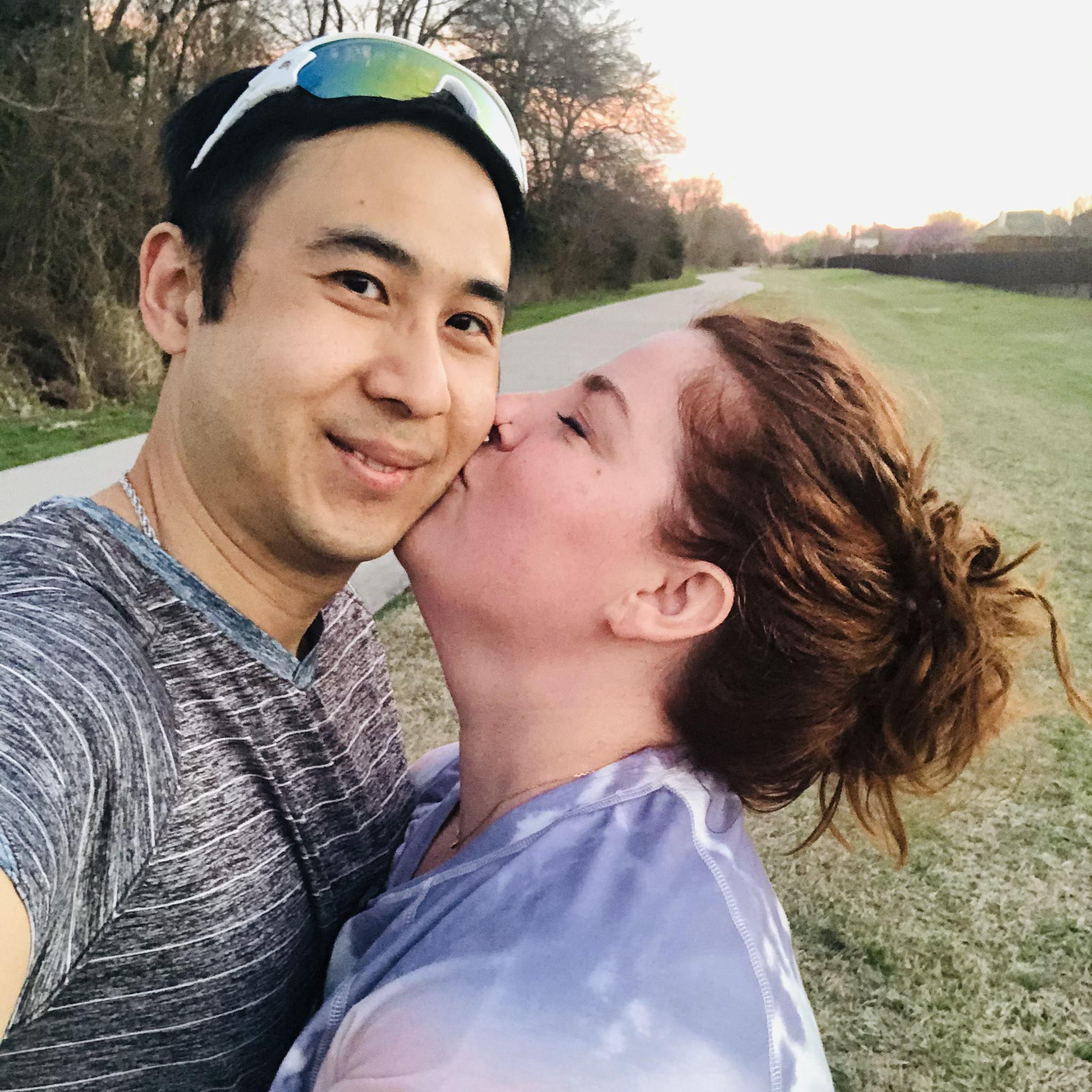 One of our sunset walk dates at Celebration Park