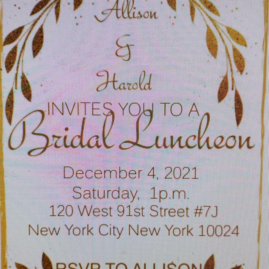 Wedding Party Luncheon