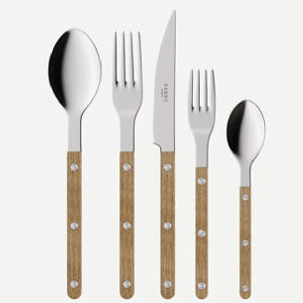 Bistrot Teak, Teak - 5 pieces cutlery set