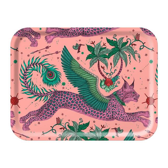 Lynx Rectangular Tray - Pink