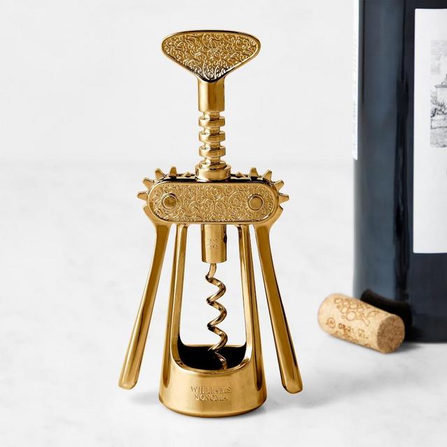 Williams Sonoma Heritage Winged Corkscrew, Brass