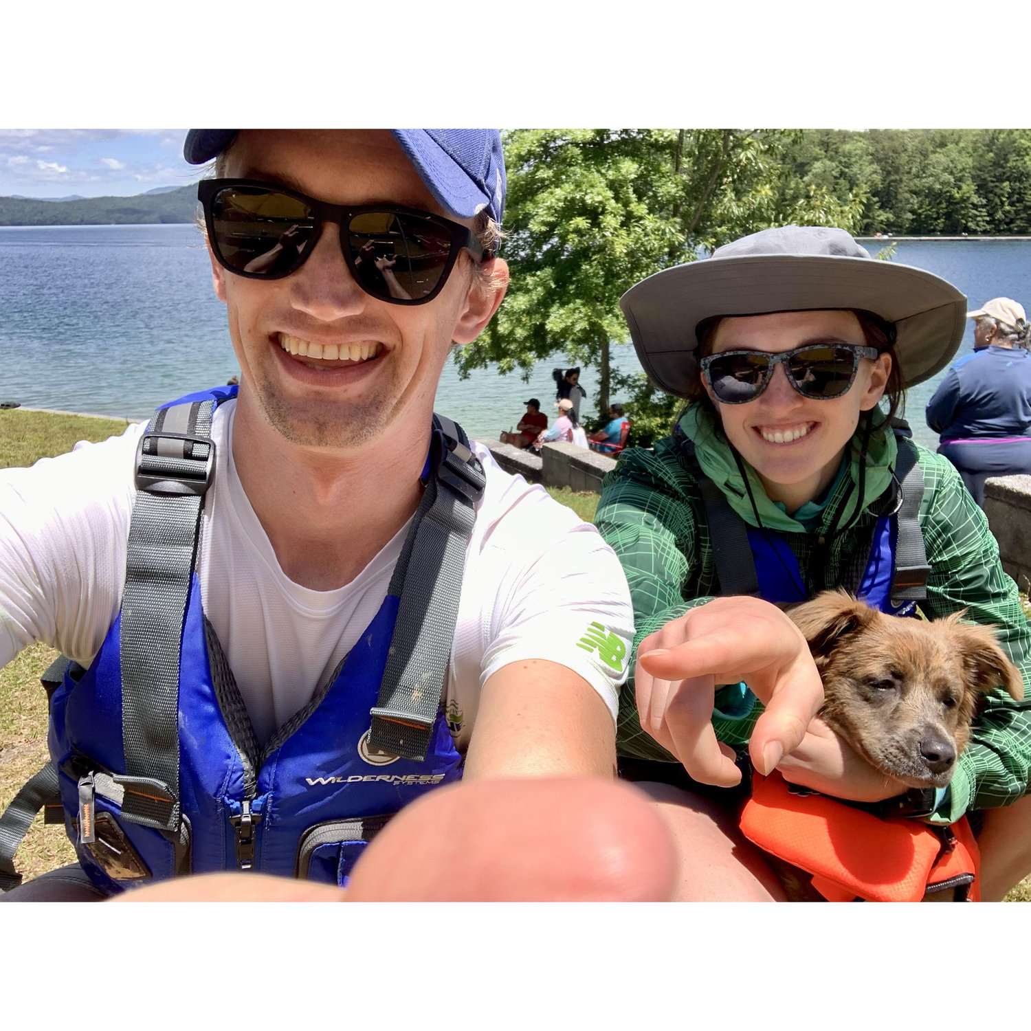 Adventures in SC—Margot loves her life jacket.
