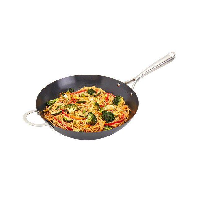 INFUSE Asian Carbon Steel 14" Open Wok