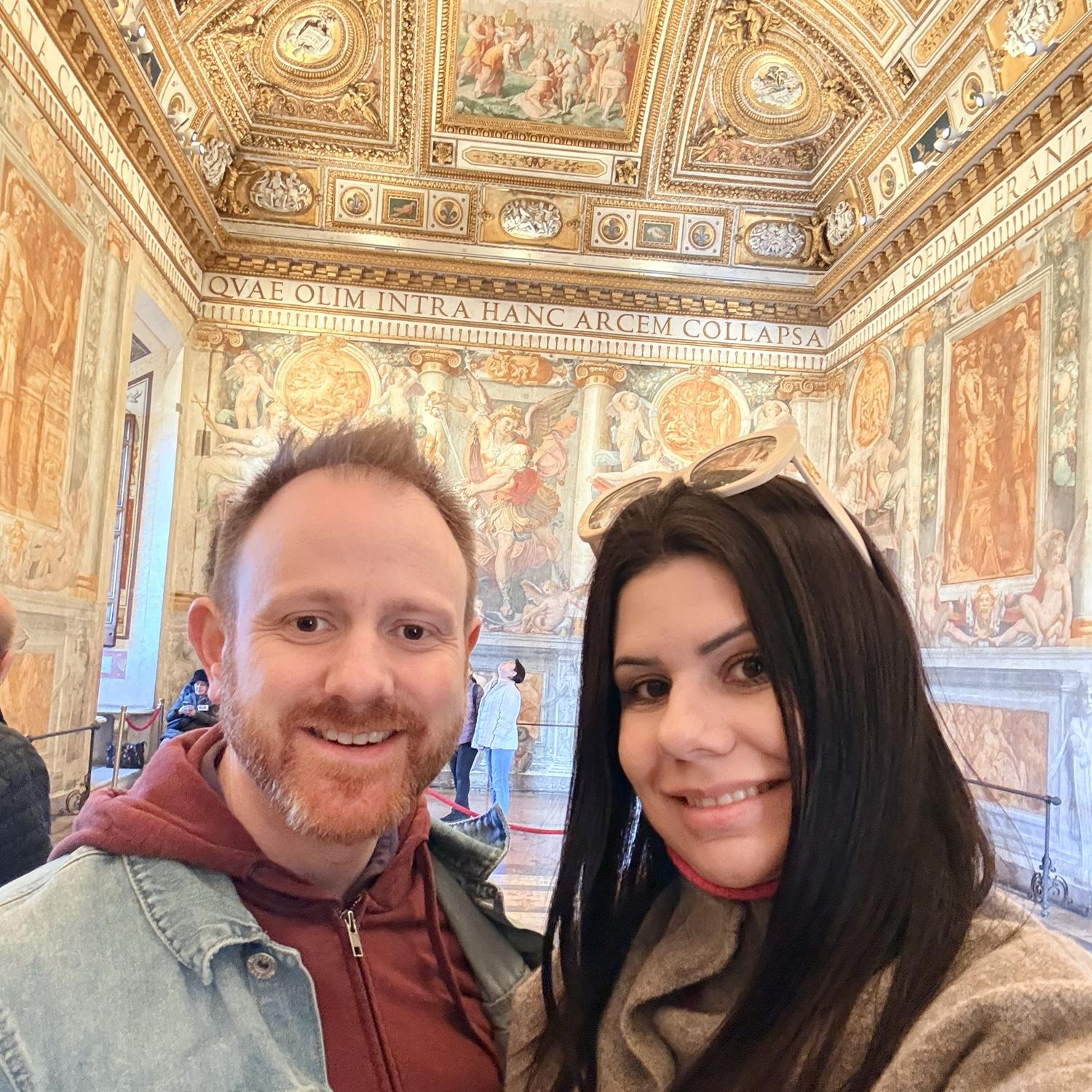 Inside the Castello Di Sant Angelo.