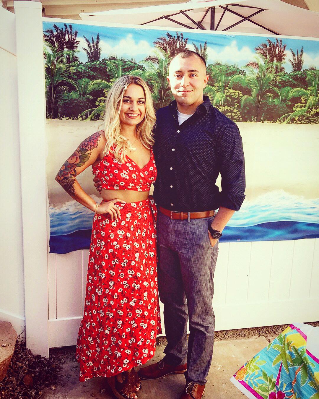 They day of my 21st birthday when he first met my whole family and friends