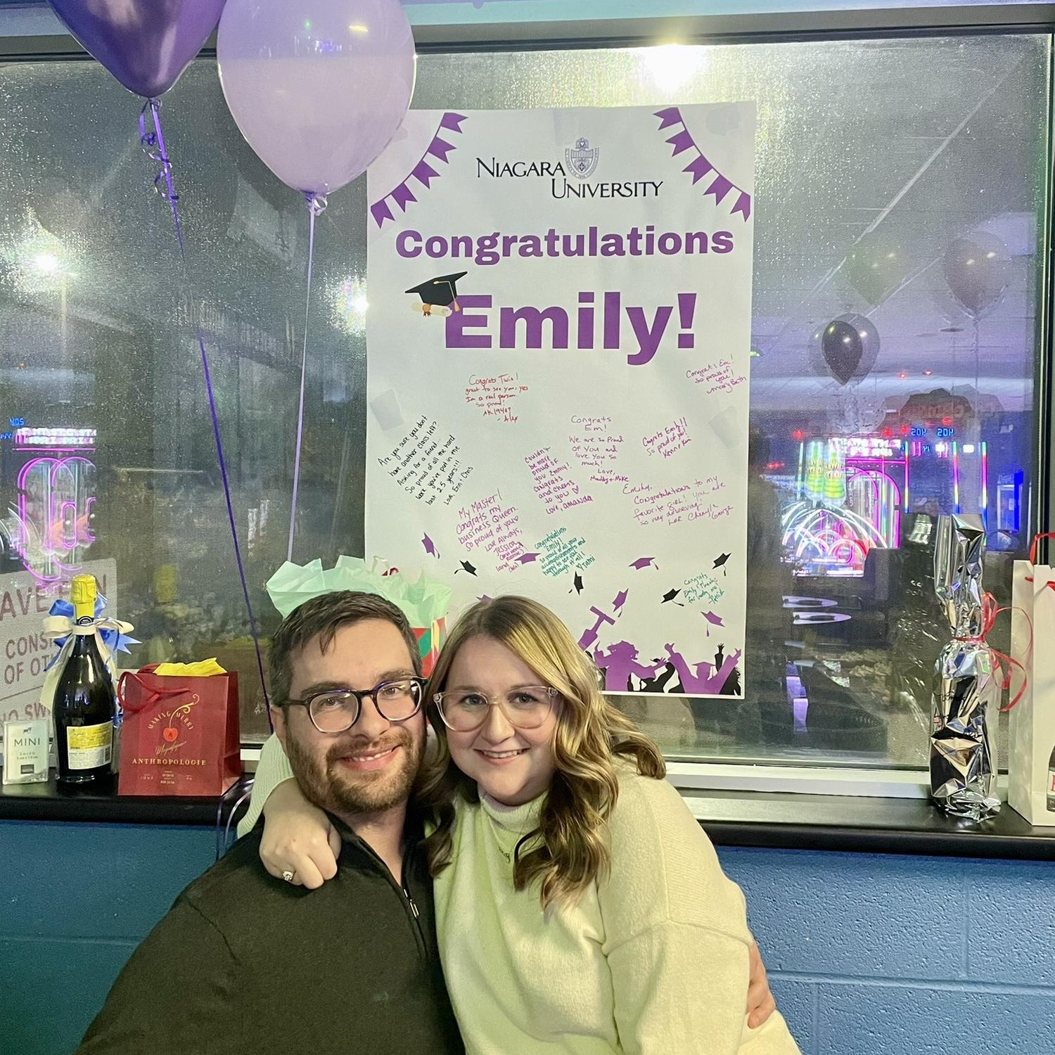 Emily's MBA graduation party