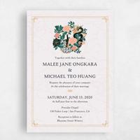 Pink Wedding Invitation - Joliette