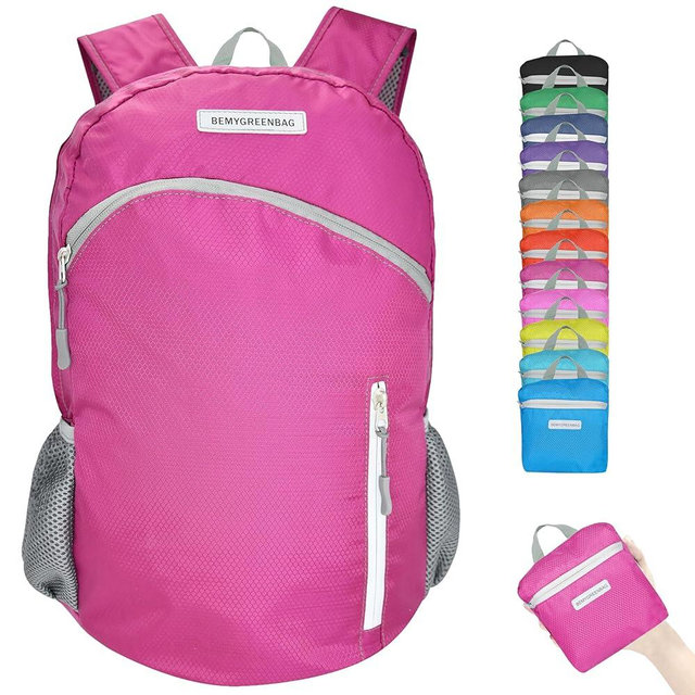 BEMYGREENBAG 35L Foldable Waterproof Backpack For Outdoor Sports Travel Inside Wet Clothes Compartment Packable For Multiple