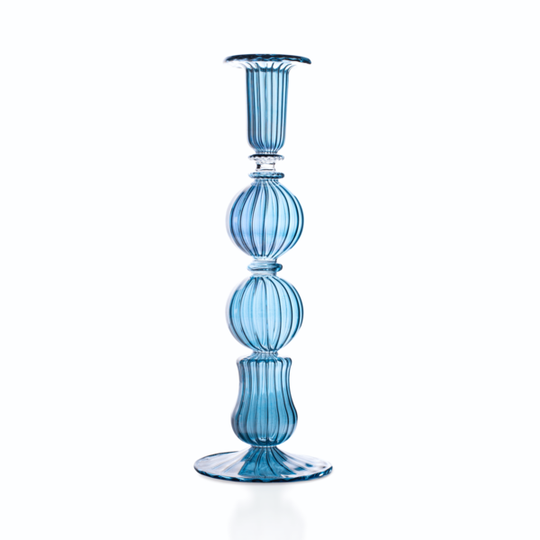 OMBO GLASS CANDLESTICK