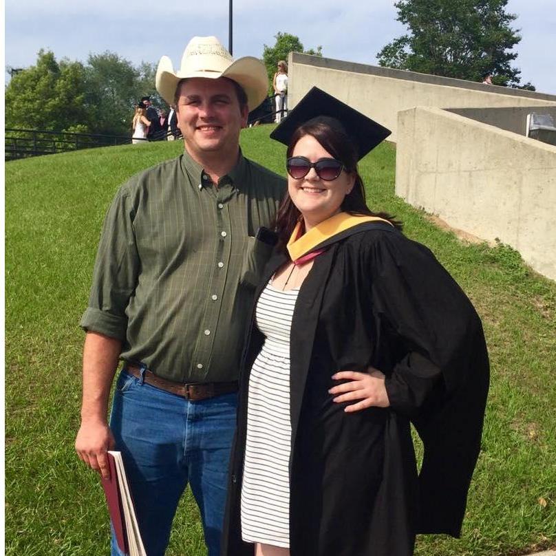 Celebrating Erin's Masters degree!