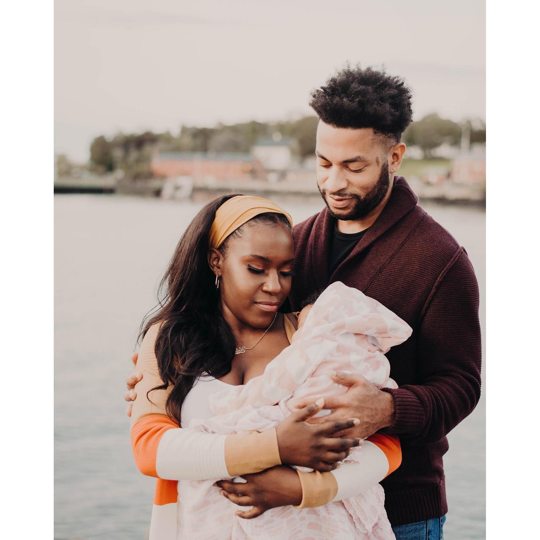 Admiring our bundle of joy - 2020