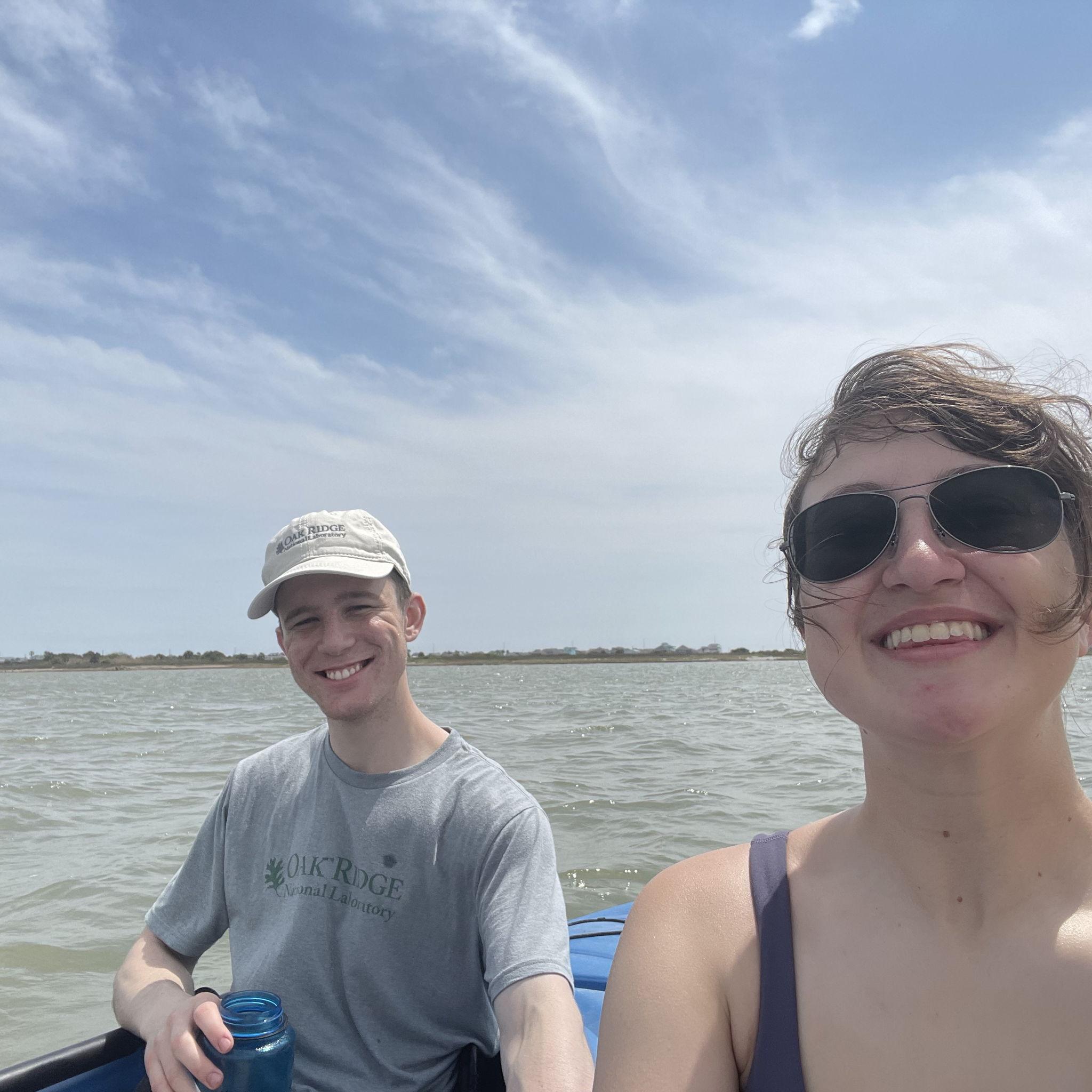 Kayaking on the West Bay in Galveston.