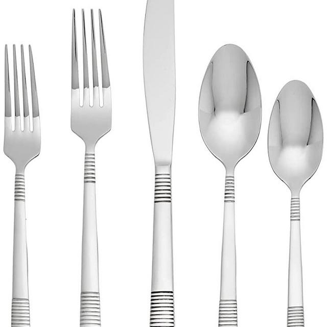 Oneida Paxton 42 Piece Everyday Flatware, Service for 8, 18/0 Stainless Steel, Silverware Set