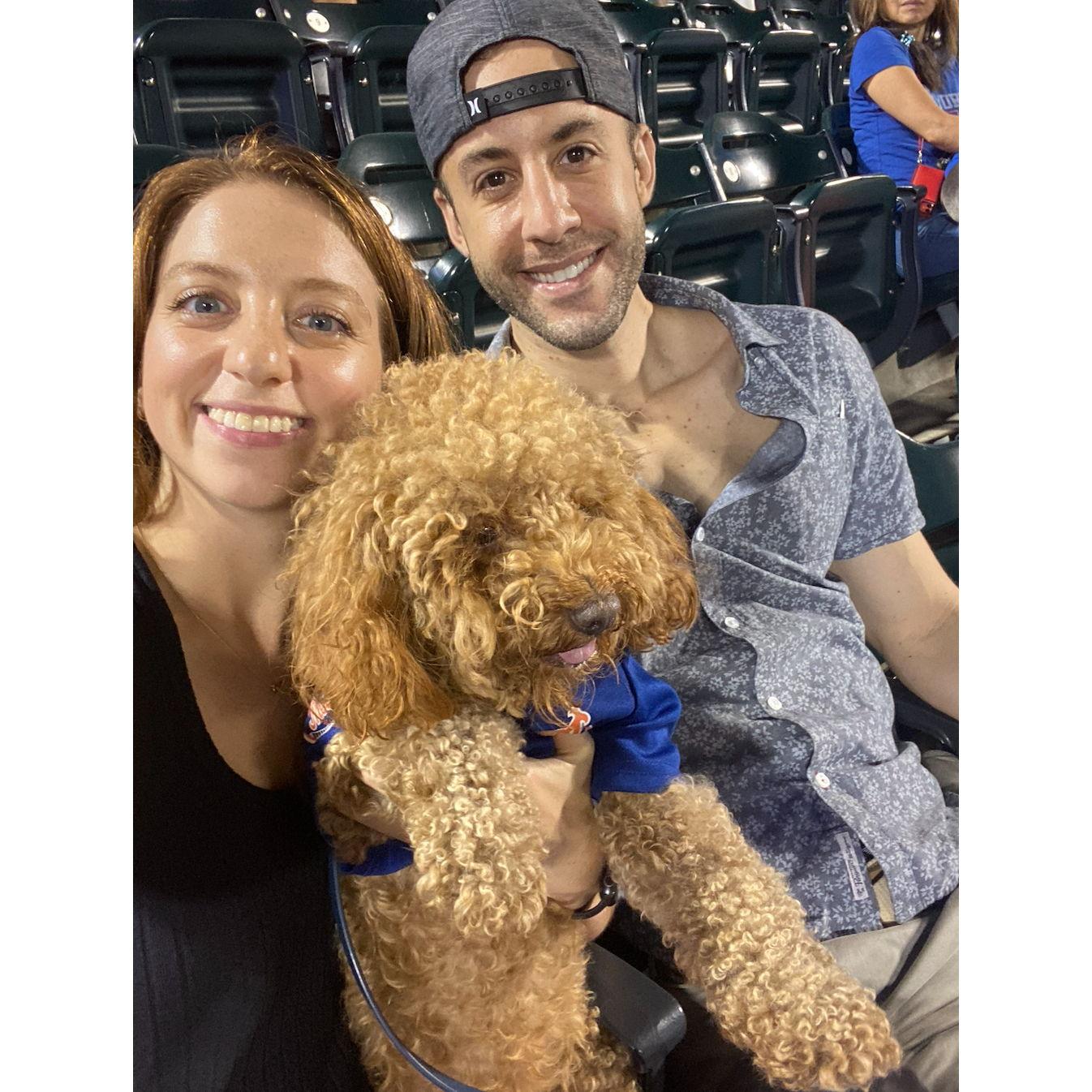 Louie's first baseball game!