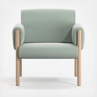 Diderot Wooden Upholstered Chair