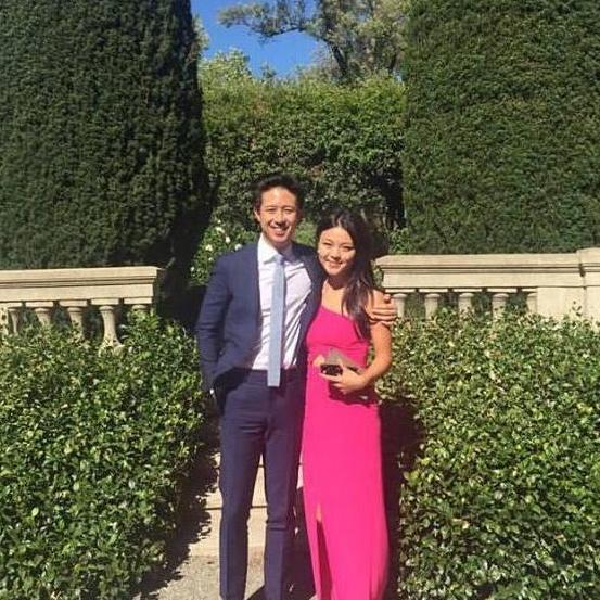 This was taken from the first wedding we attended together as a couple...now it's our turn to get married!