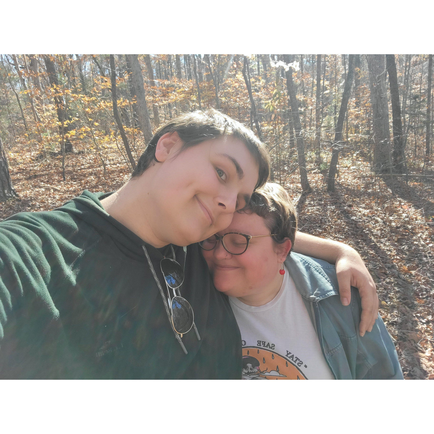 Mary Jane and Austin out hiking on their most recent anniversary