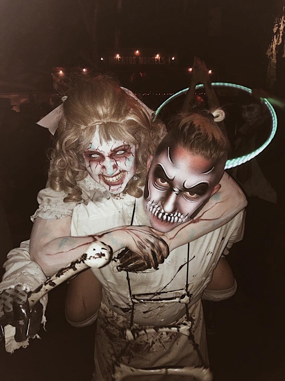 10.25.17 - The one year Morgan showed Tyler her world of the haunt industry. Still one of her favorite pictures of them.