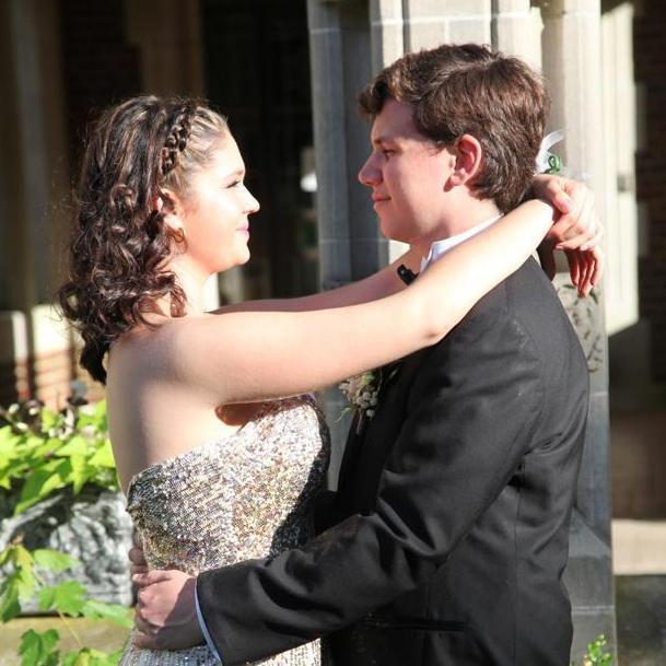 Remembering this moment at Anthony's prom when our parents both said, "What are they getting married or something?" Little did they know where we would end up!