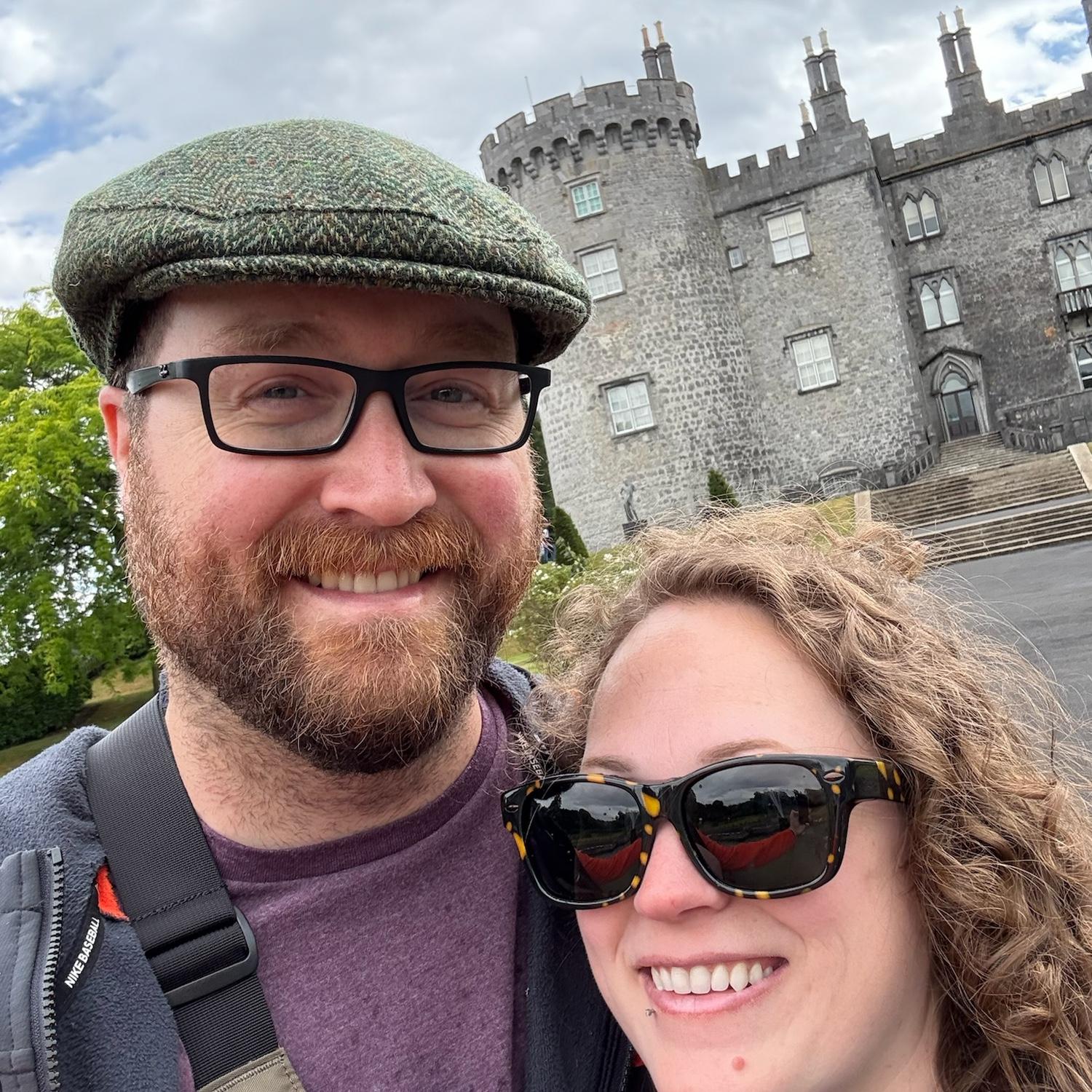 Proposal in front of Kilkenny Castle in Ireland, July 17, 2025
