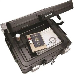 Honeywell - 0.39 Cu. Ft. Fire- and Water-Proof Hanging File Chest with Key Lock - Black