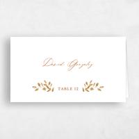 Orange Wedding Place Card - Blosser