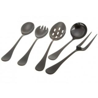 ROCCO BLACK MIRROR FIVE PIECE SERVING SET