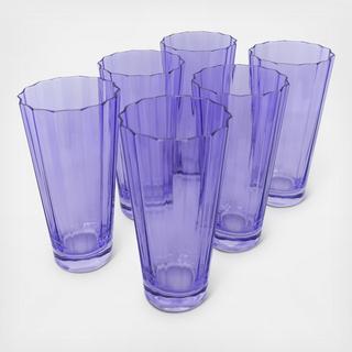 Estelle Sunday High Ball Glass, Set of 6