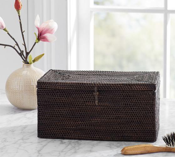 Tava Lidded Box, Espresso