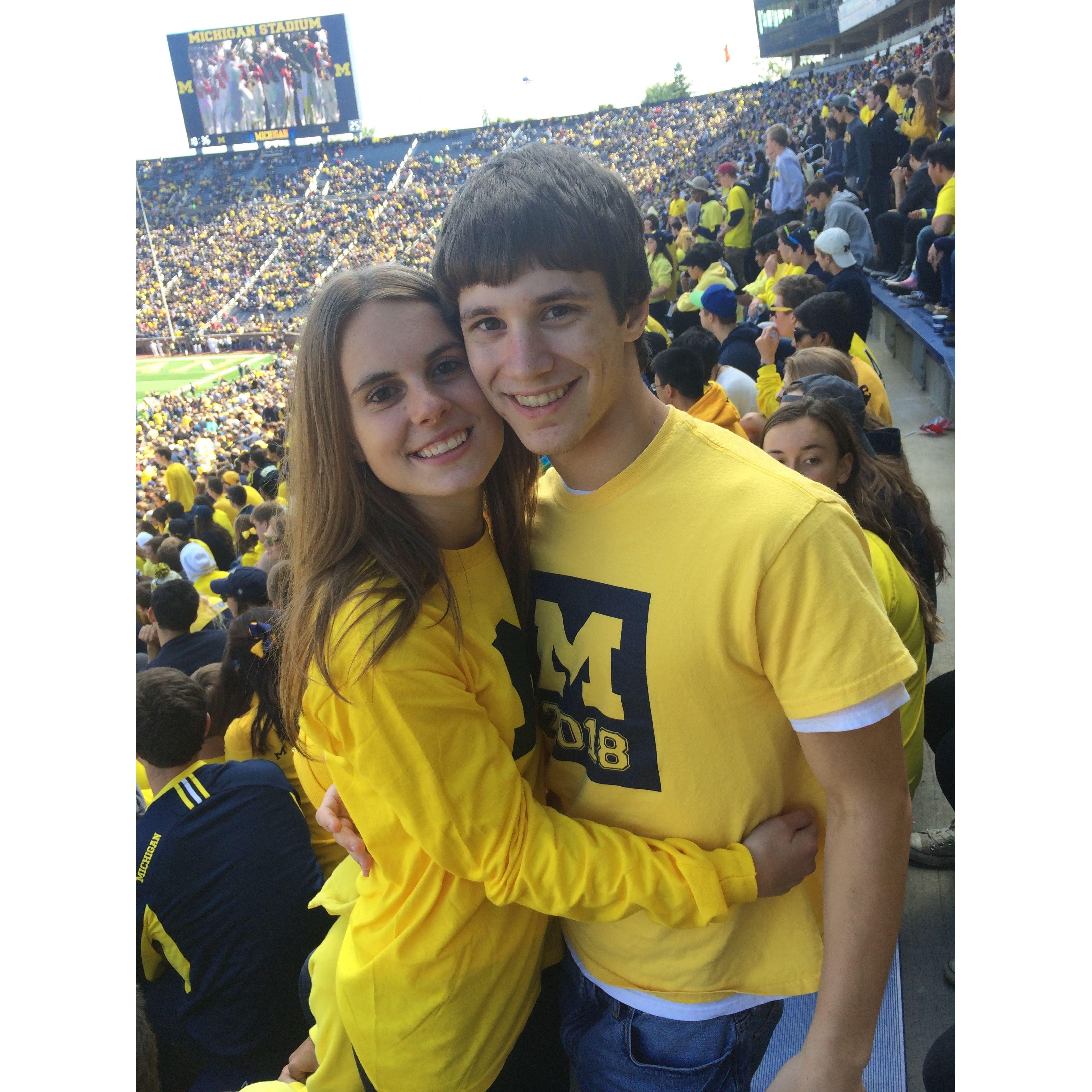 Our first picture together!

Ann Arbor, MI - 2014