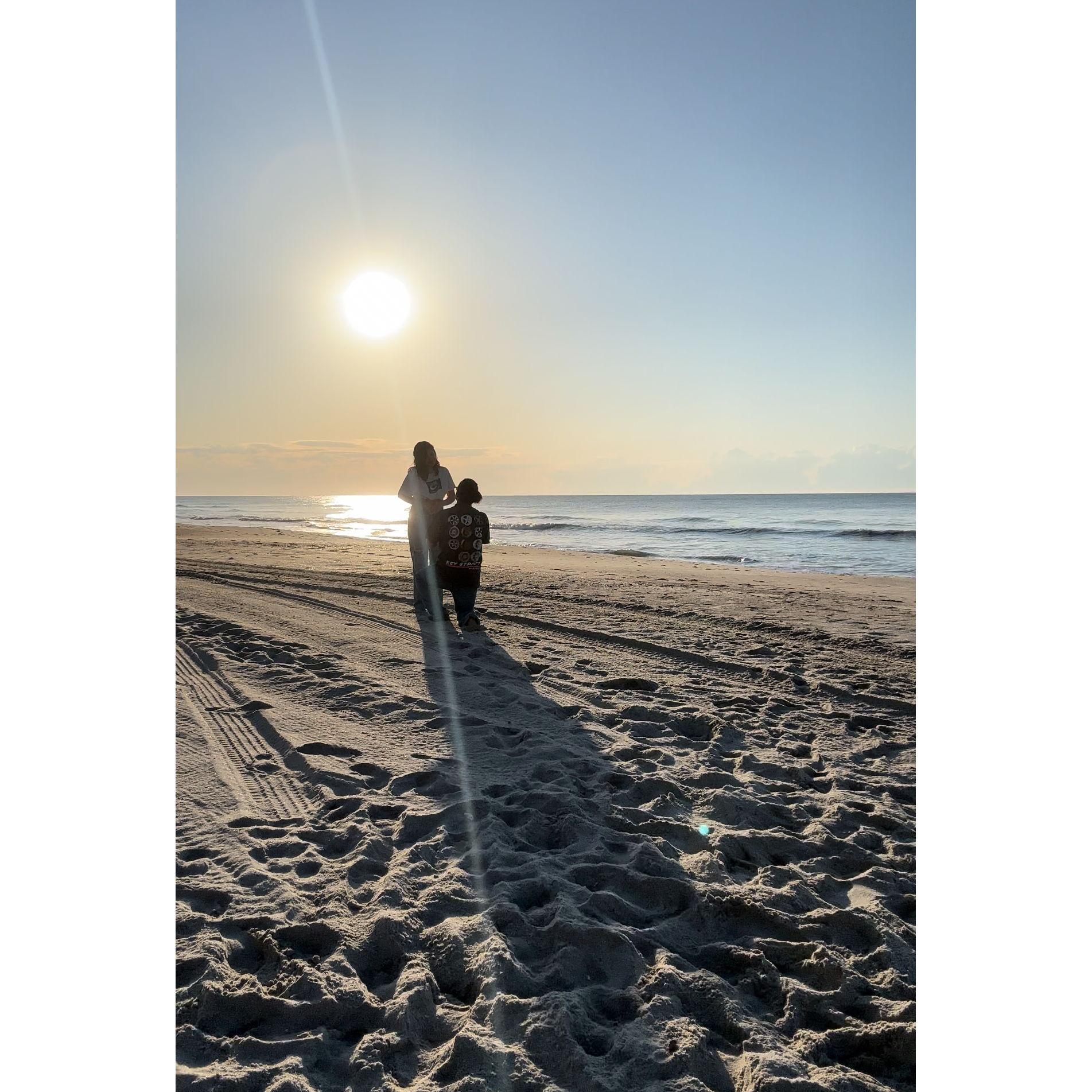 He proposed on the same day, of course she said yes