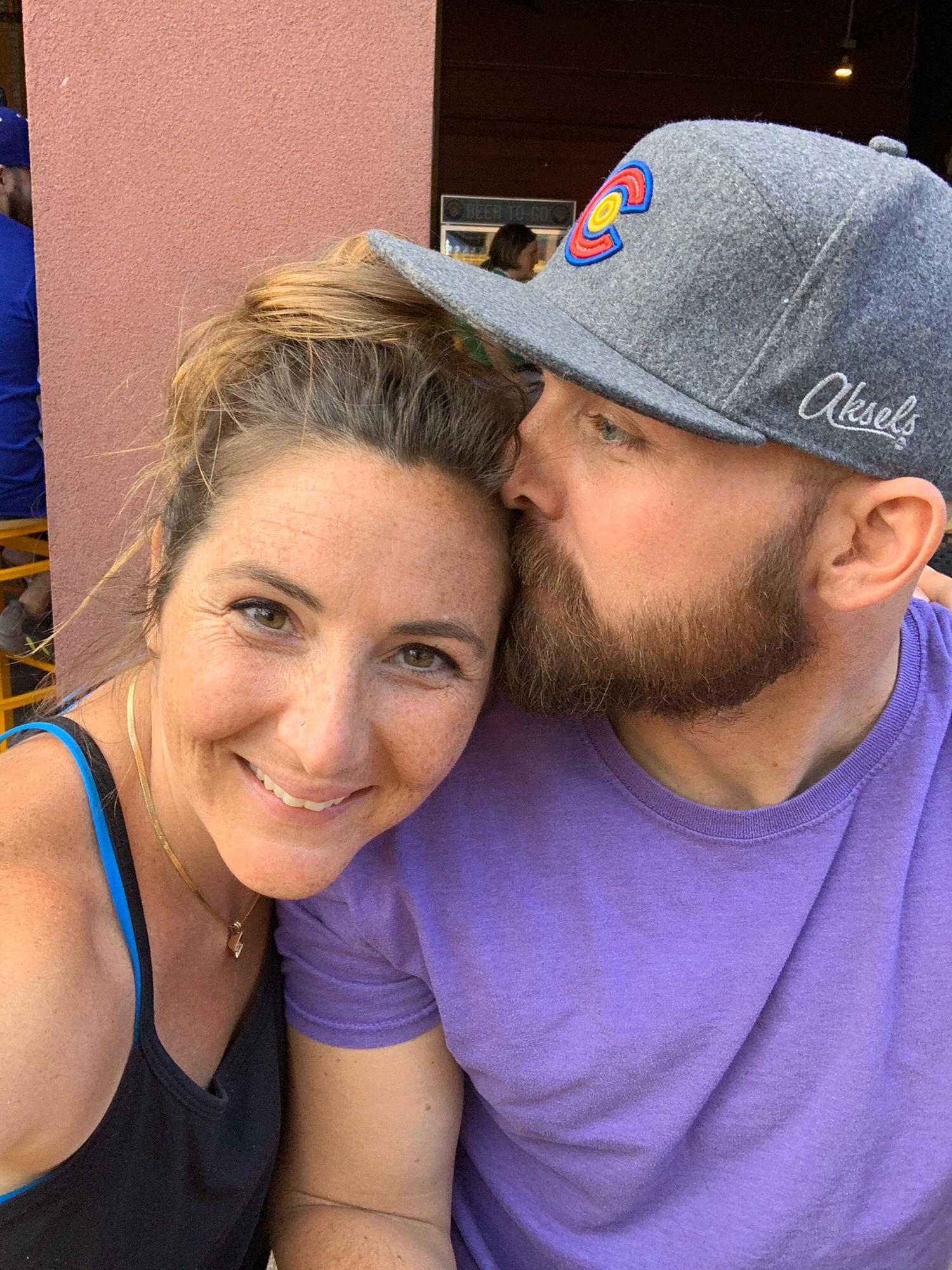 We just competed our first bike ride together... 30 miles and then straight to Denver Brew Co