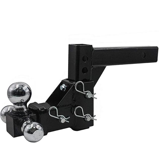 OPENROAD 3 Ball Adjustable Trailer Hitch, 2inch Receiver Tube Truck Hitch with 1-7/8",2" and 2-5/16" Trailer Hitch Ball,6 Position Tow Hitch Suit 3 Pack 5/8" Hitch Pin Lock(6000lbs,7500lbs,10000lbs)
