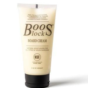 John Boos 5 oz Board Cream with Beeswax and Mineral Oil for Wood Surface Care – All-Natural Conditioner & Sealer for Butcher Blocks, Wooden Cutting Boards, Countertops, and Utensils
